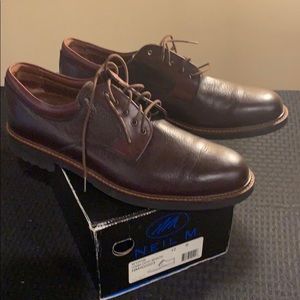 Men’s leather lace up loafers, leather uppers